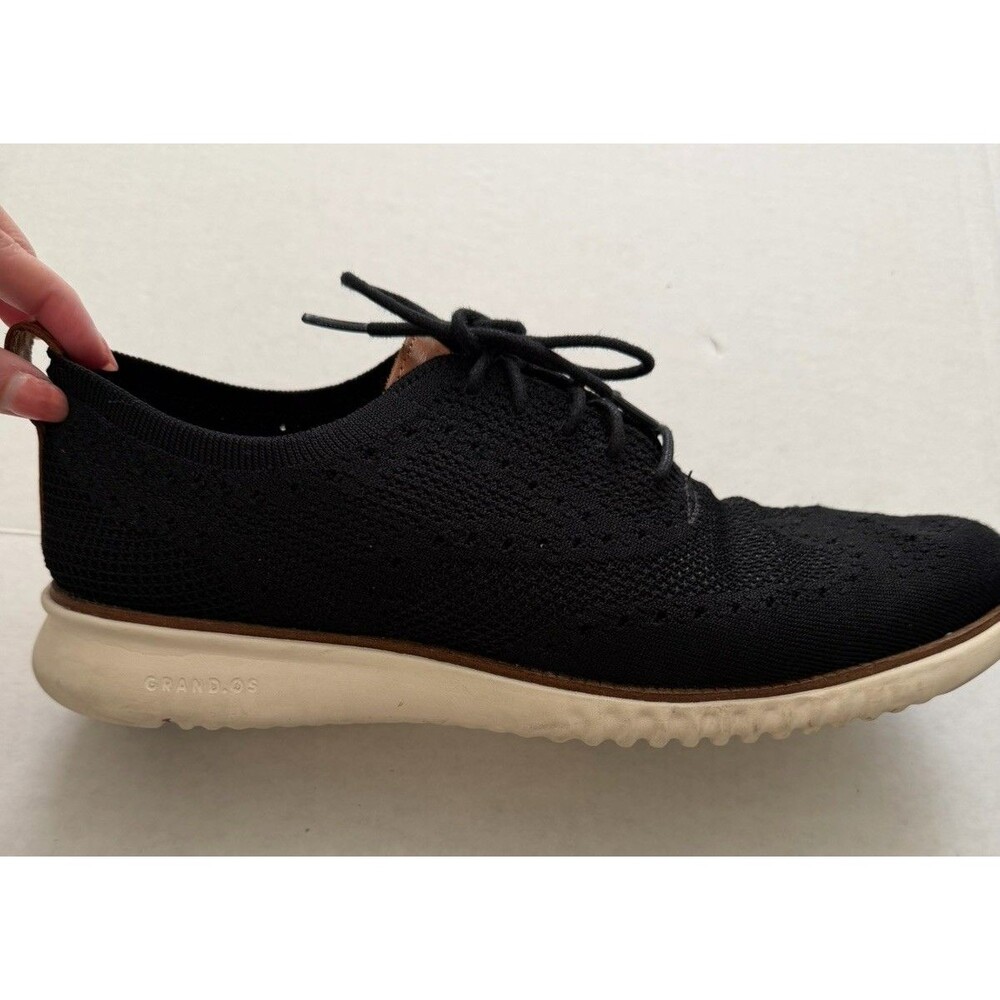 Cole Haan 2.ZEROGRAND Men's Stitchlite Oxford Shoes, Size 10 Black Knit Upper